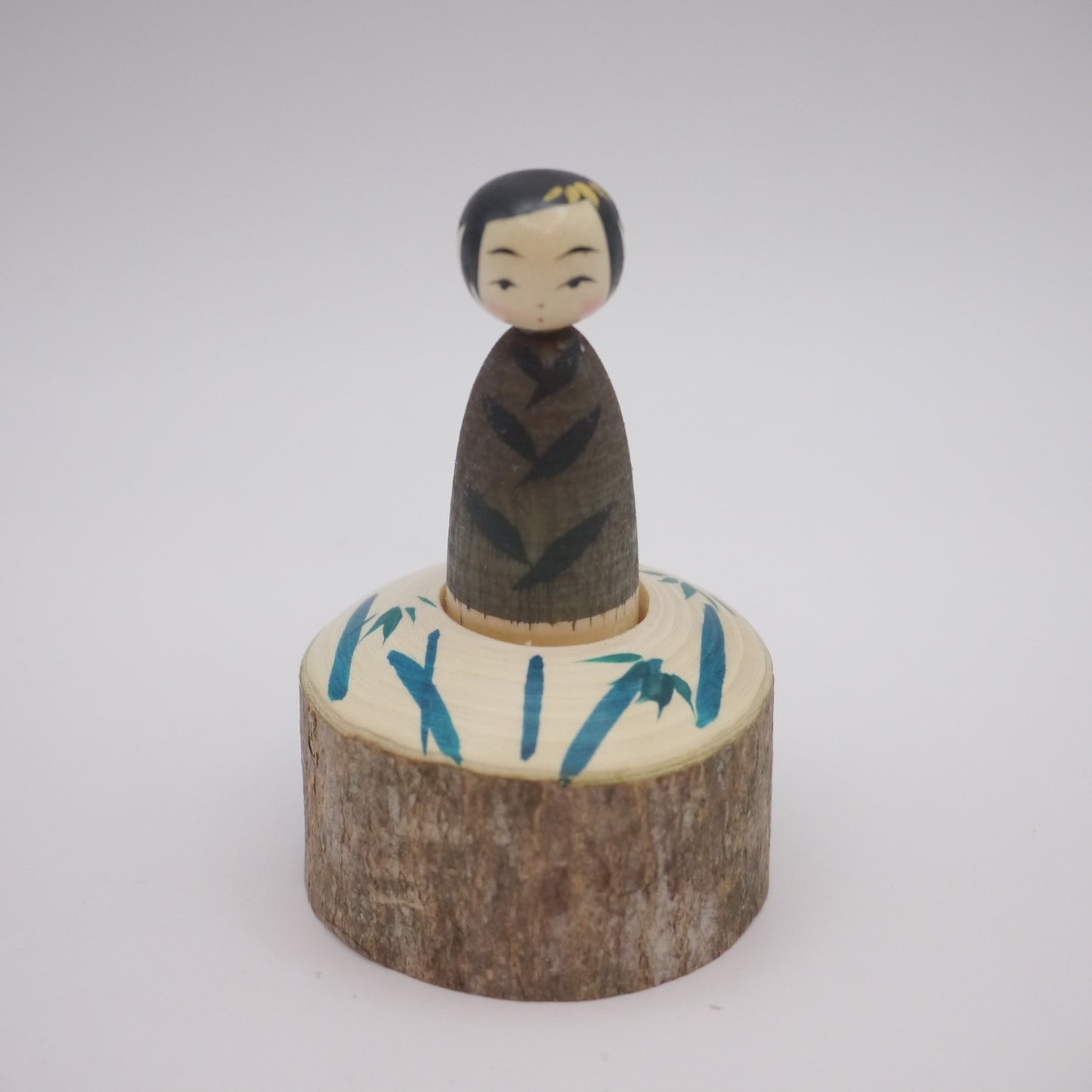 Kokeshi doll by Yoshinobu Kakizawa bamboo shoots