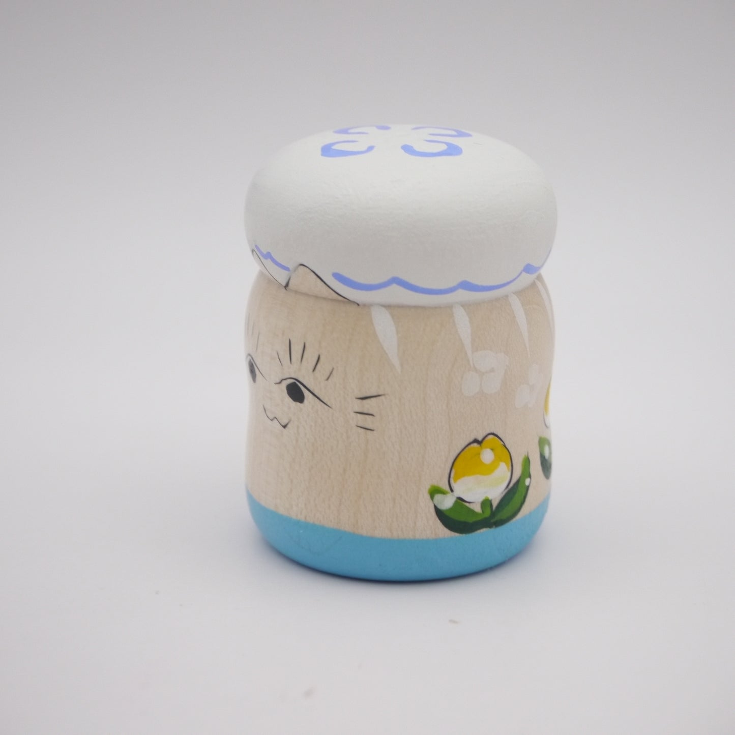 Kokeshi doll by Kaede Shida Jellyfish Cat