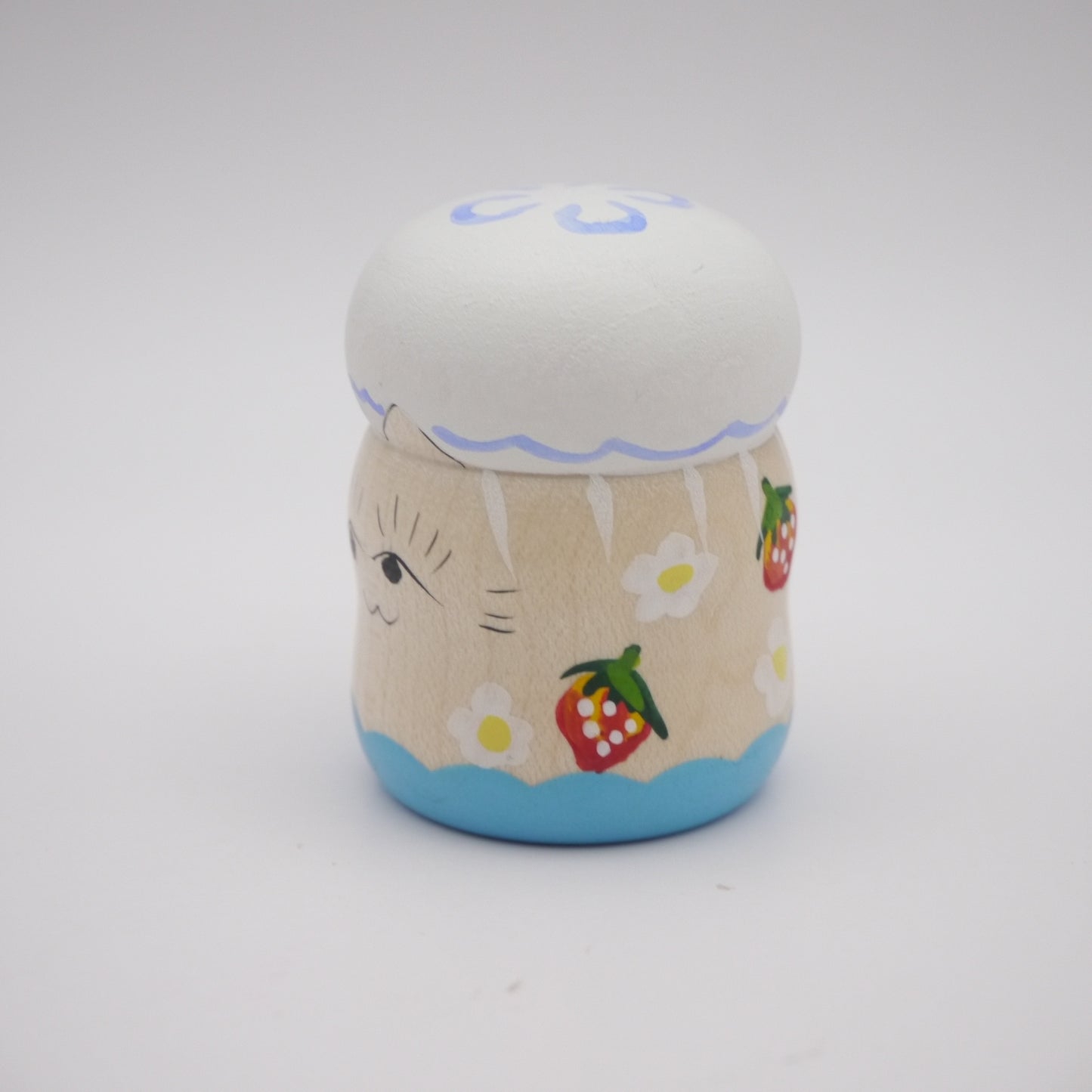 Kokeshi doll by Kaede Shida Jellyfish Cat