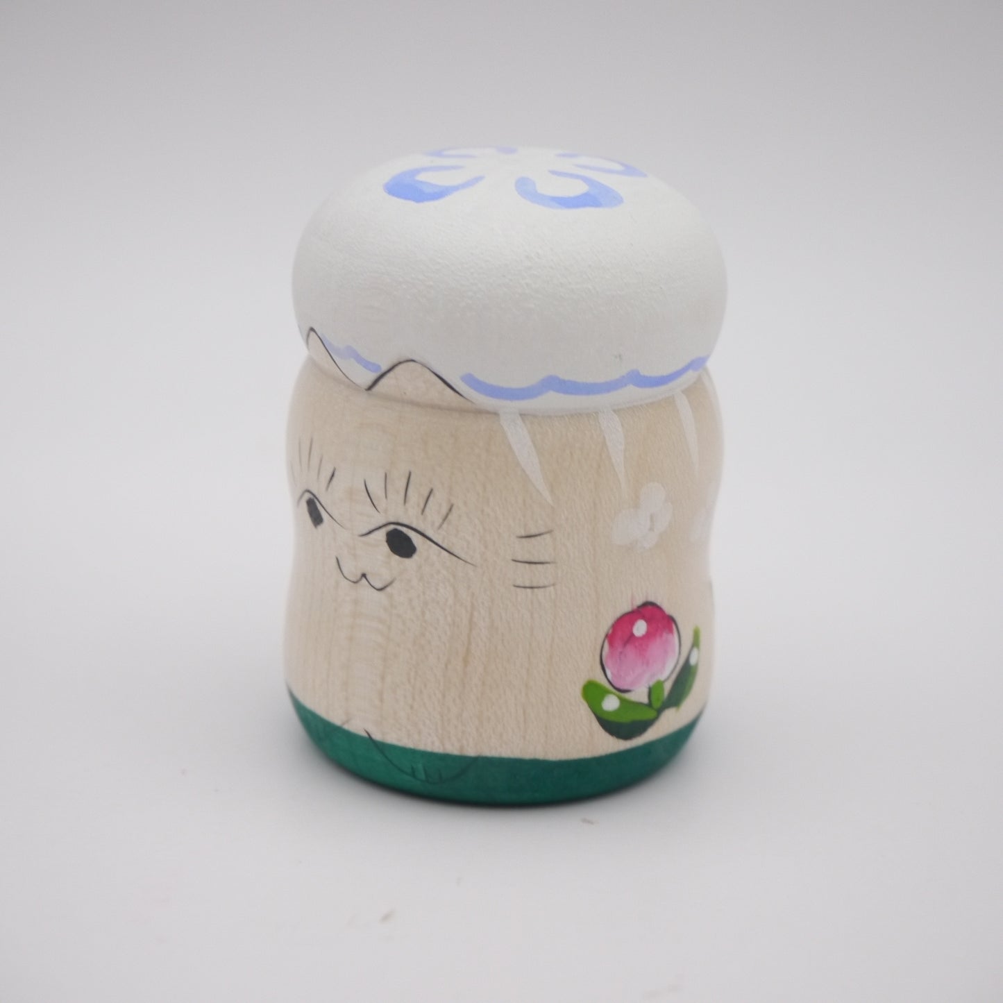 Kokeshi doll by Kaede Shida Jellyfish Cat