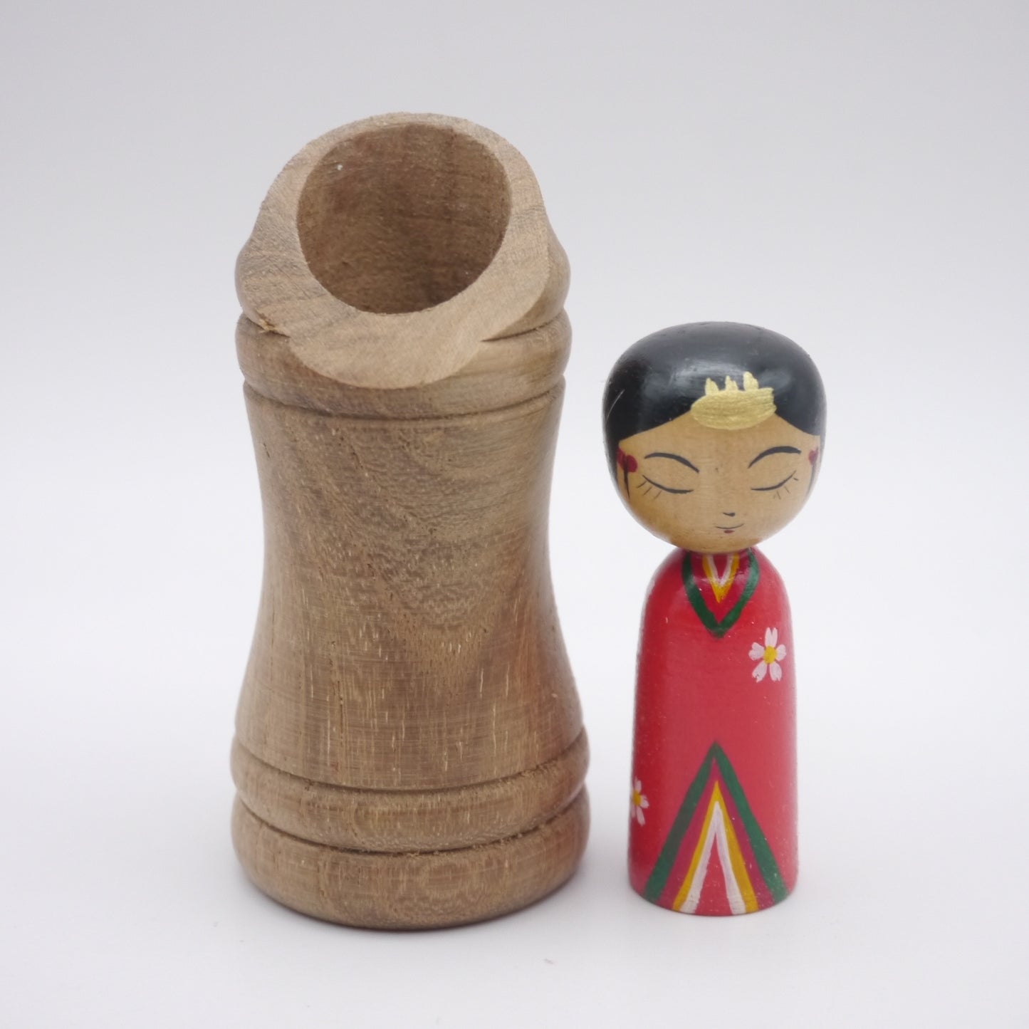 Kokeshi doll by Akihiro Konno Princess Kaguya