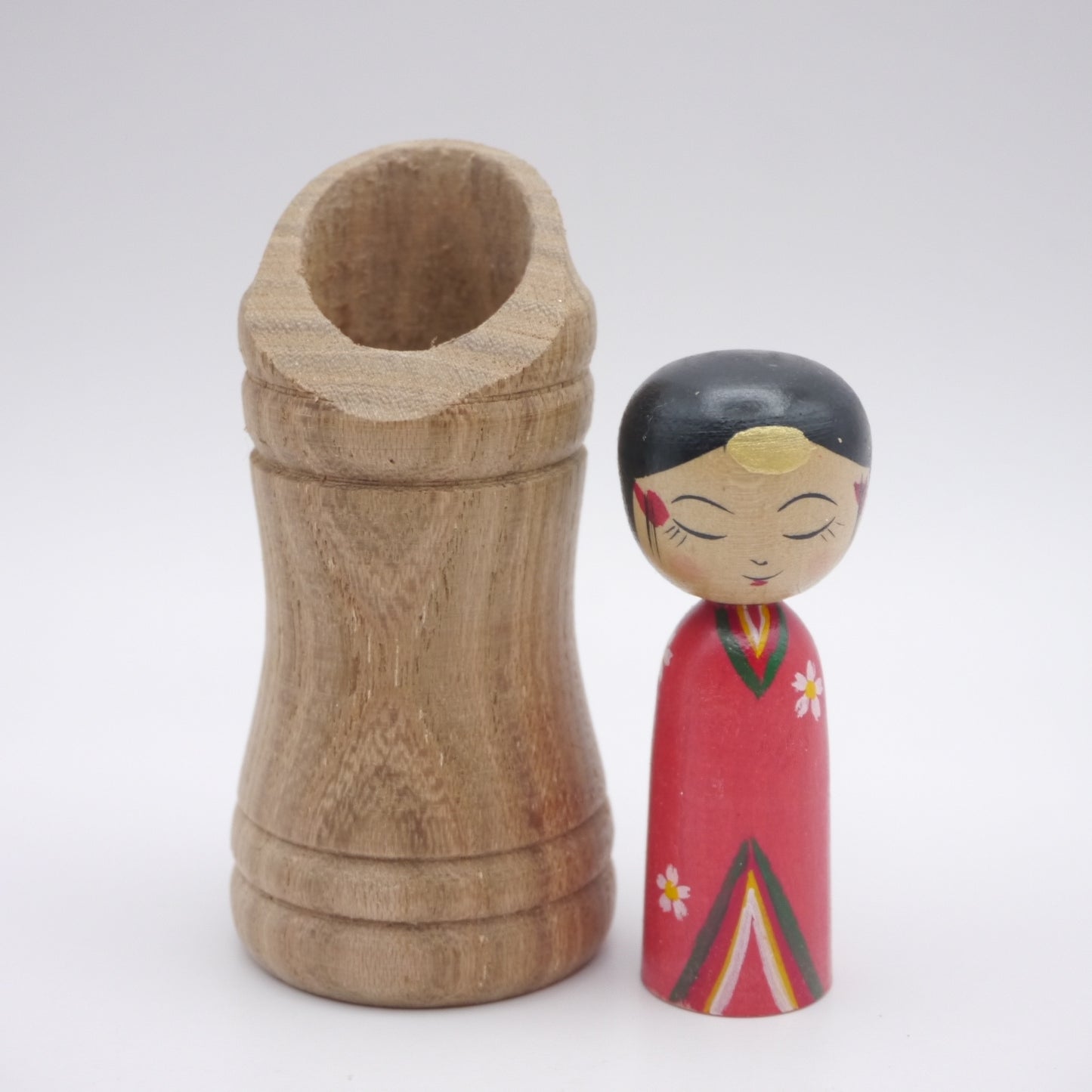 Kokeshi doll by Akihiro Konno Princess Kaguya