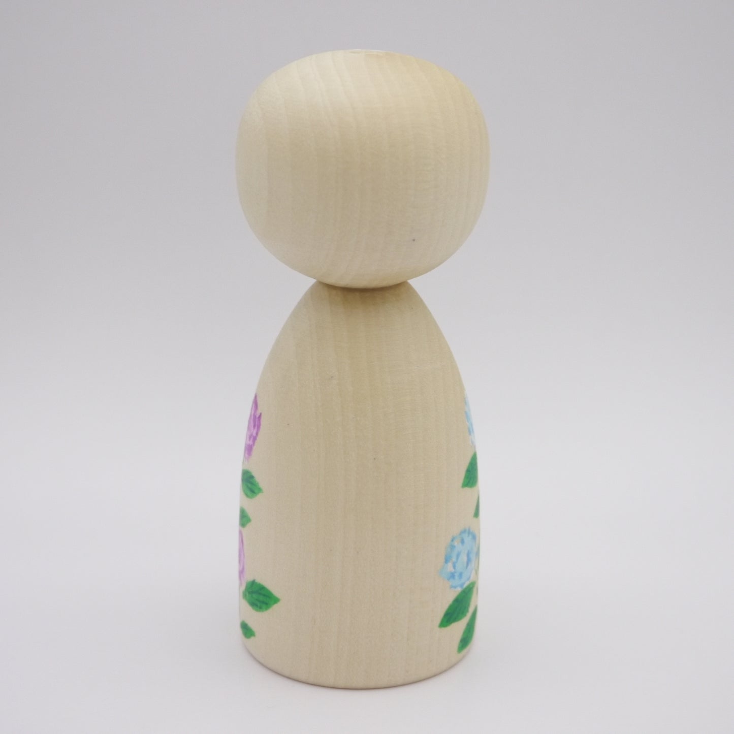 Kokeshi doll by Teruyuki Hiraga Hydrangea Large