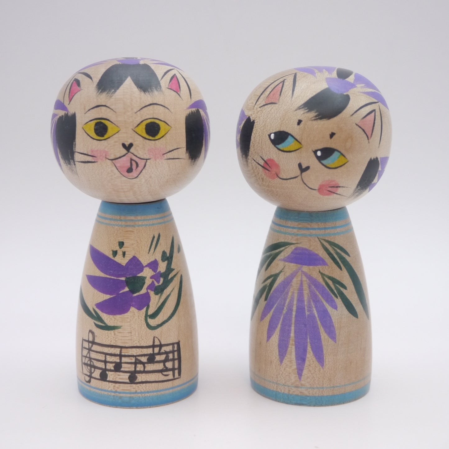 10cm Kokeshi doll by Naomi Umeki Cat