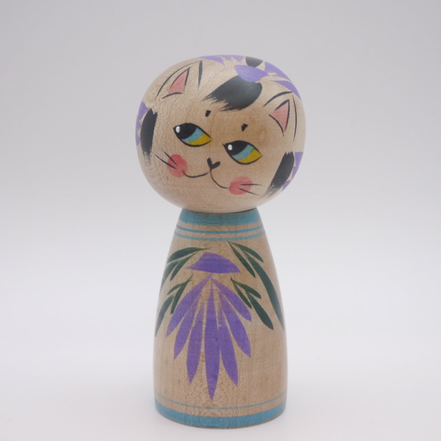 10cm Kokeshi doll by Naomi Umeki Cat