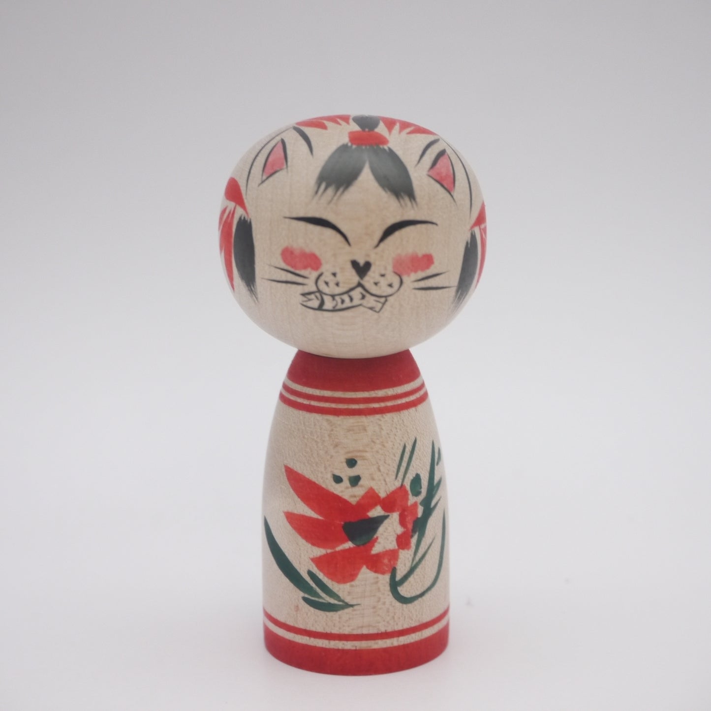 6cm Kokeshi doll by Naomi Umeki Cat