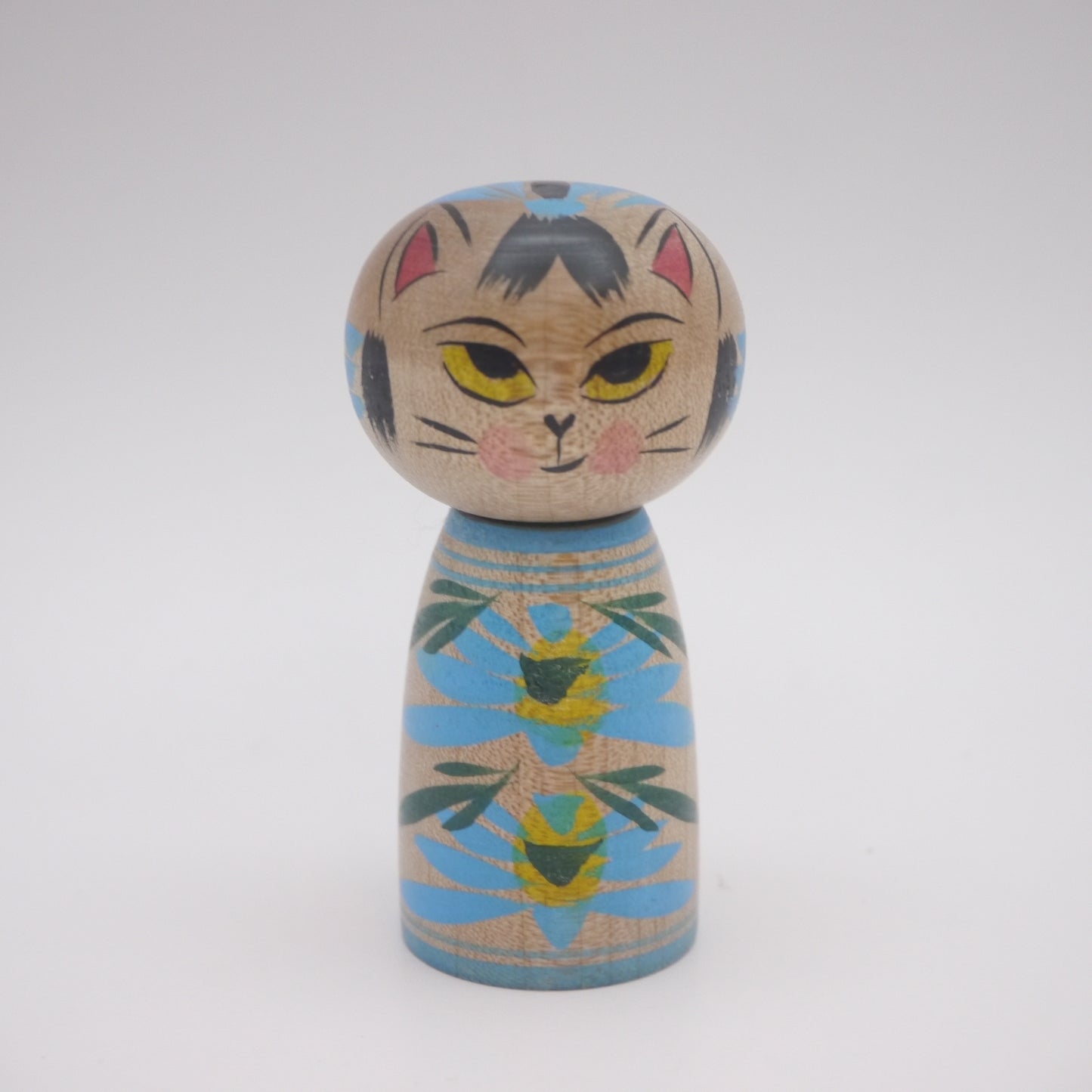 6cm Kokeshi doll by Naomi Umeki Cat