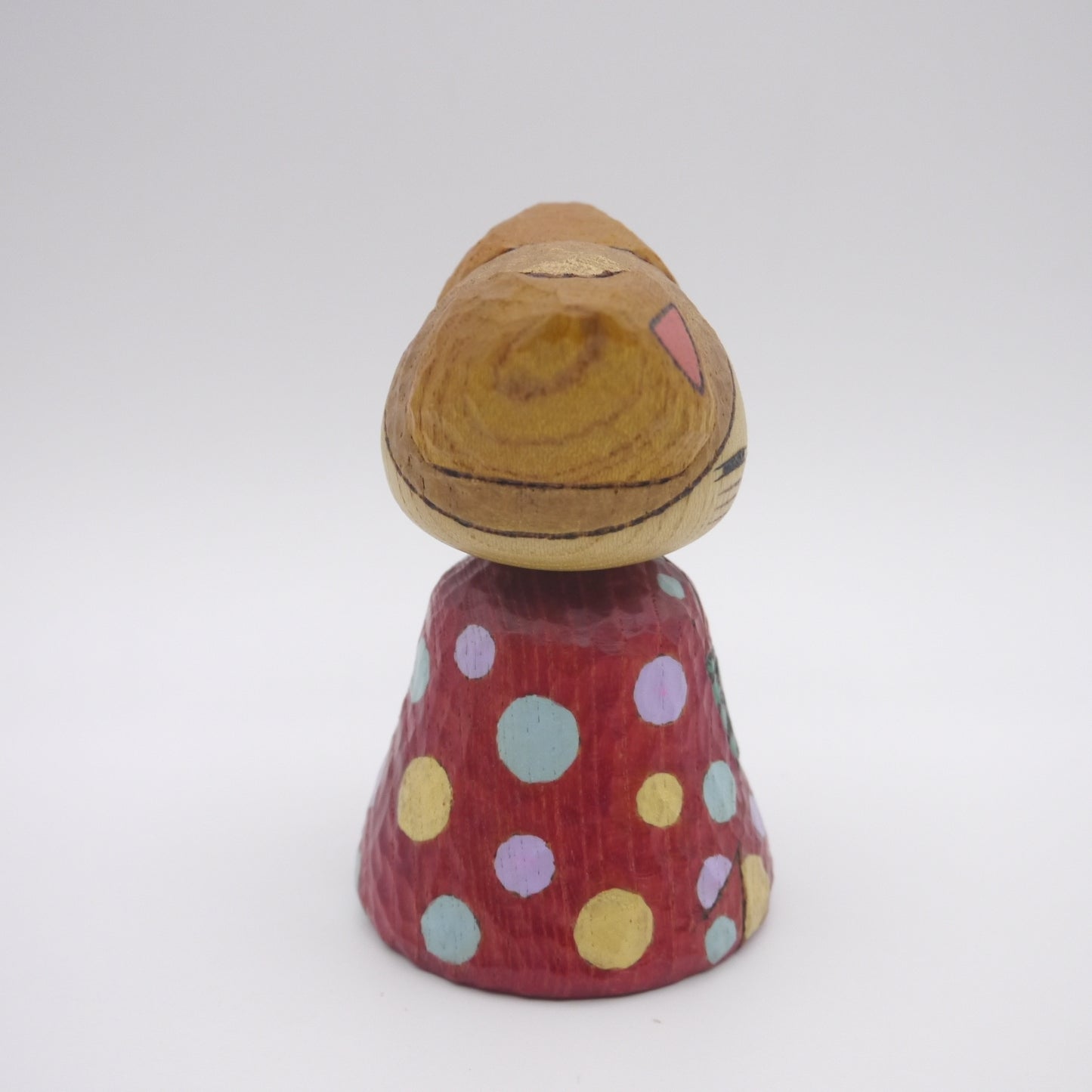 Kokeshi doll by Kunihiko Watanabe Cat 01