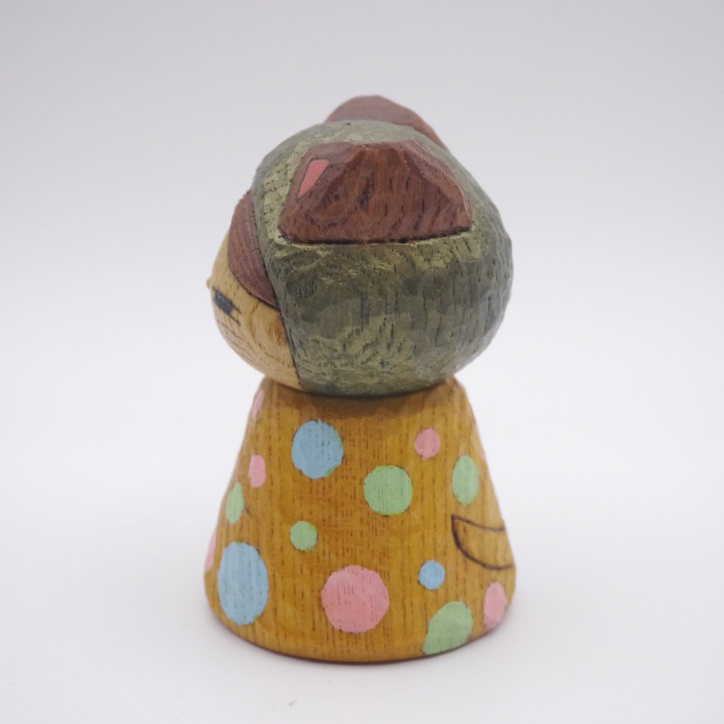 Kokeshi doll by Kunihiko Watanabe Cat 02