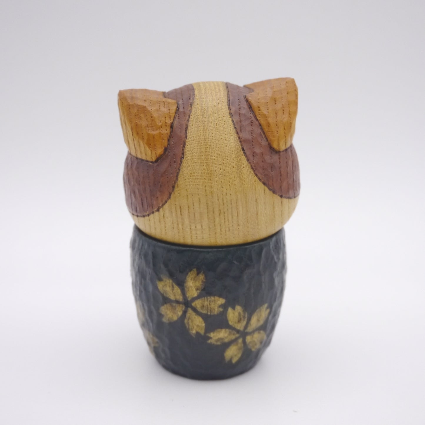 Kokeshi doll by Kunihiko Watanabe Cat 05