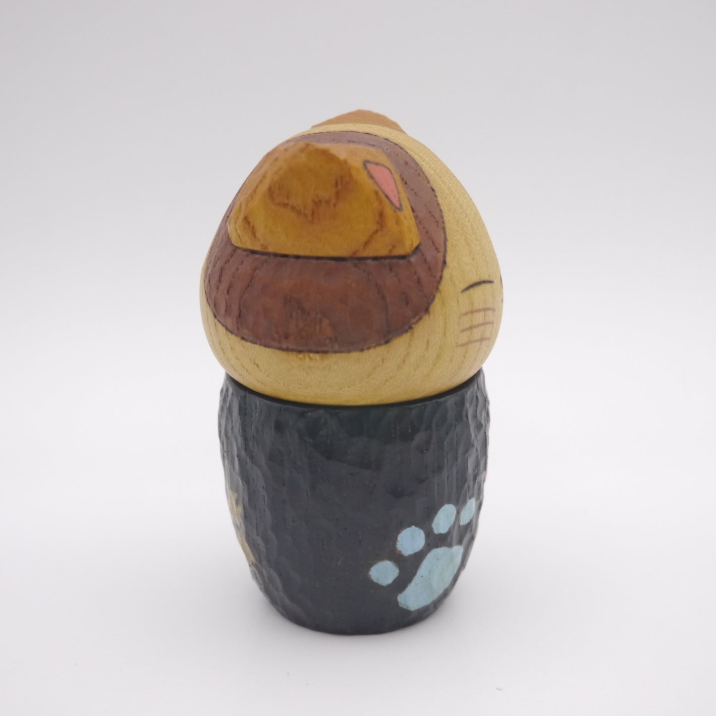 Kokeshi doll by Kunihiko Watanabe Cat 05