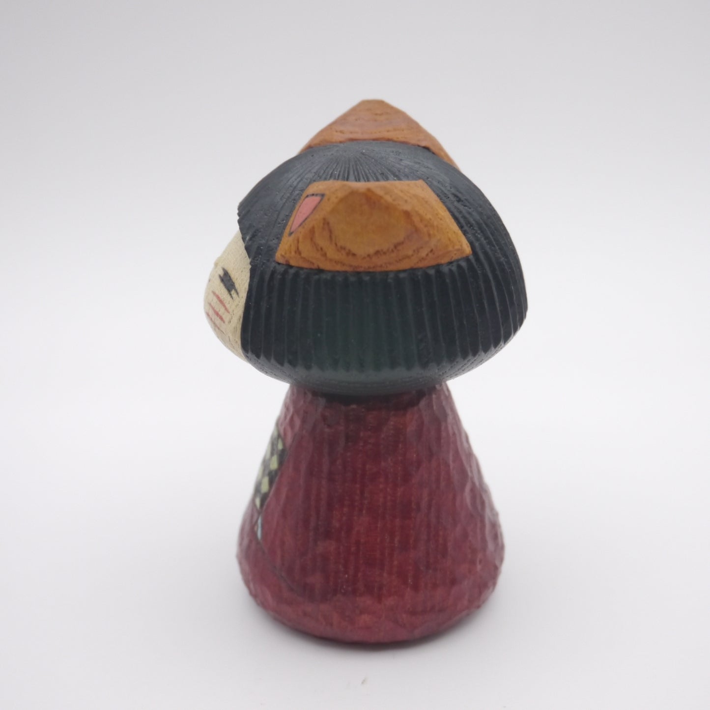 Kokeshi doll by Kunihiko Watanabe Cat 03