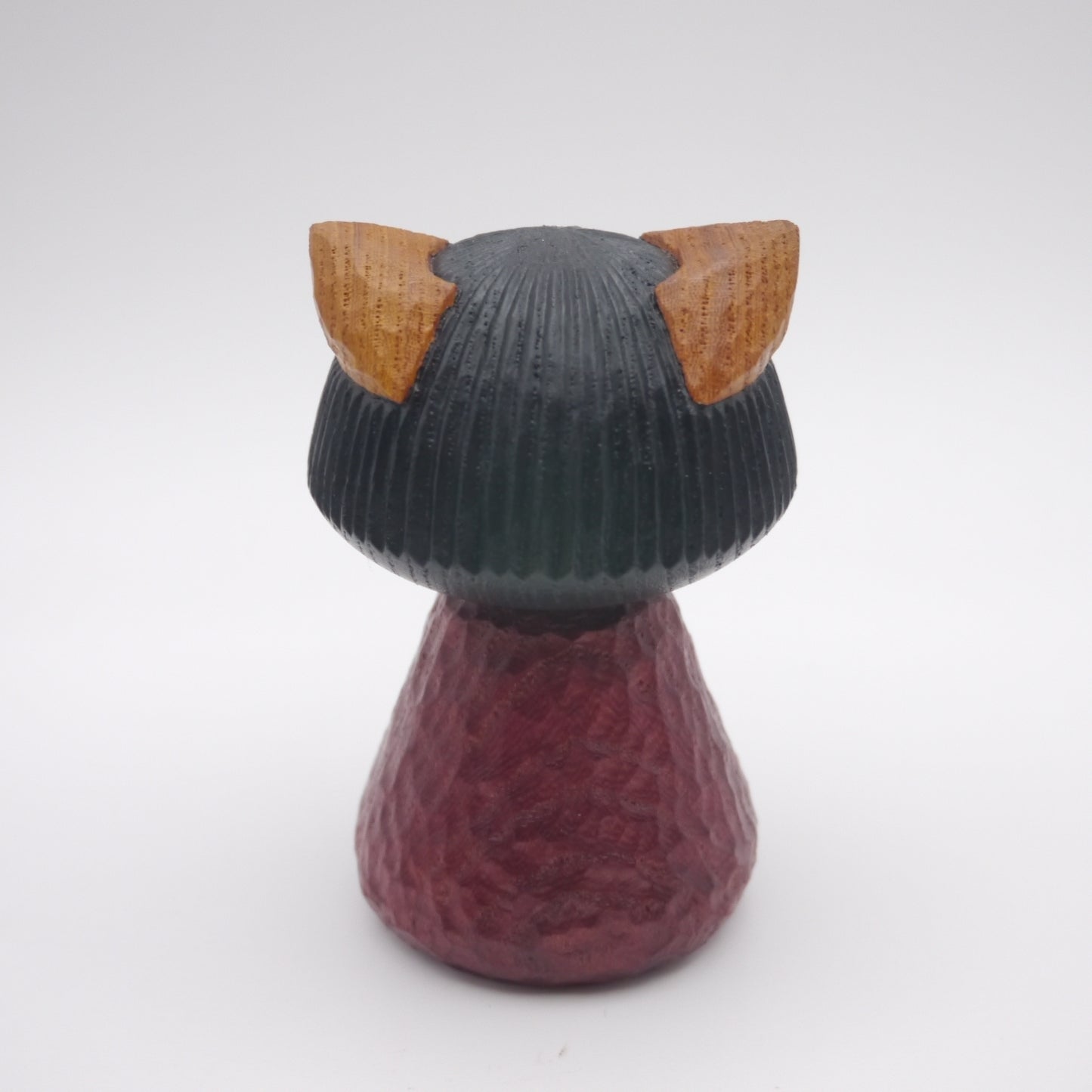 Kokeshi doll by Kunihiko Watanabe Cat 03