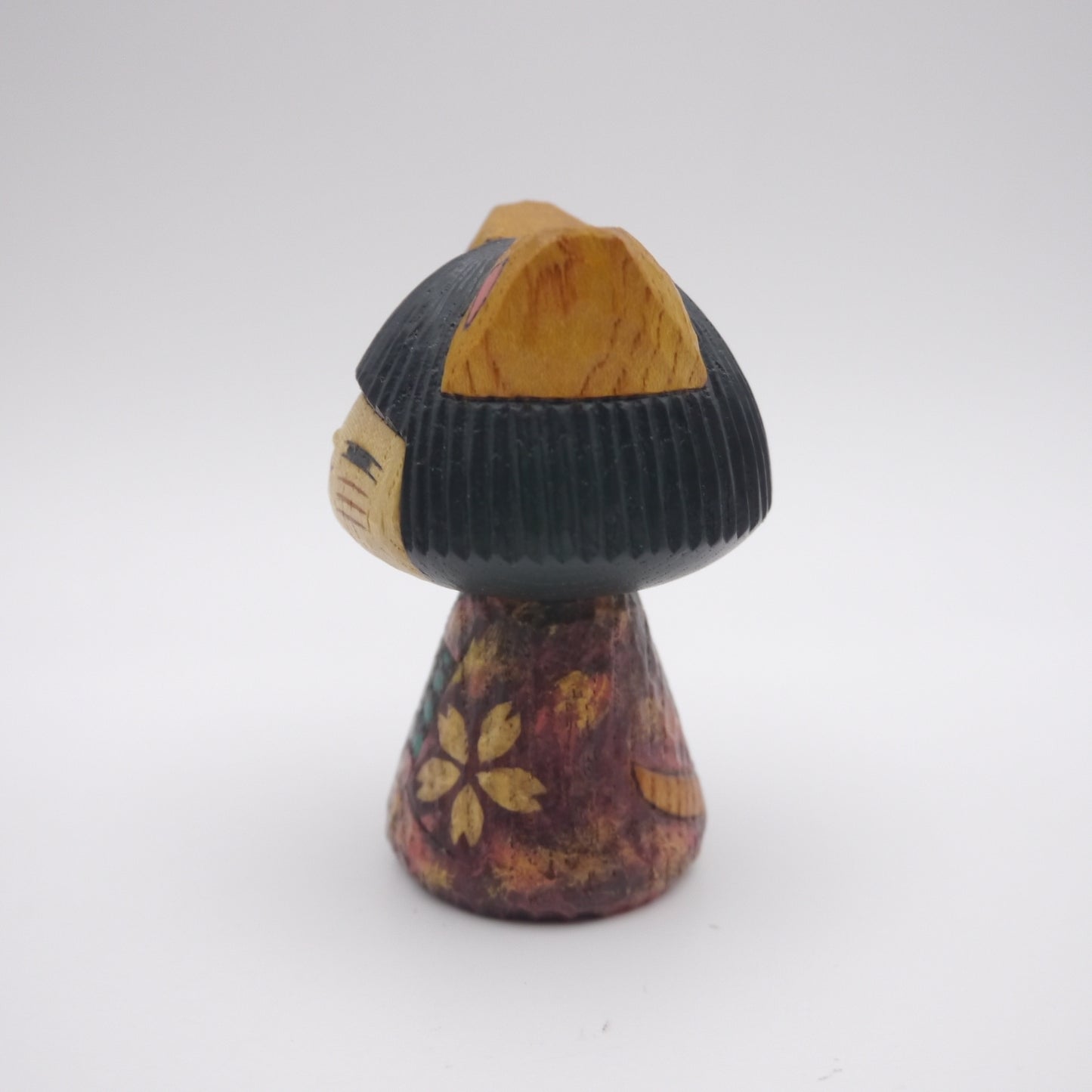 Kokeshi doll by Kunihiko Watanabe Cat 04