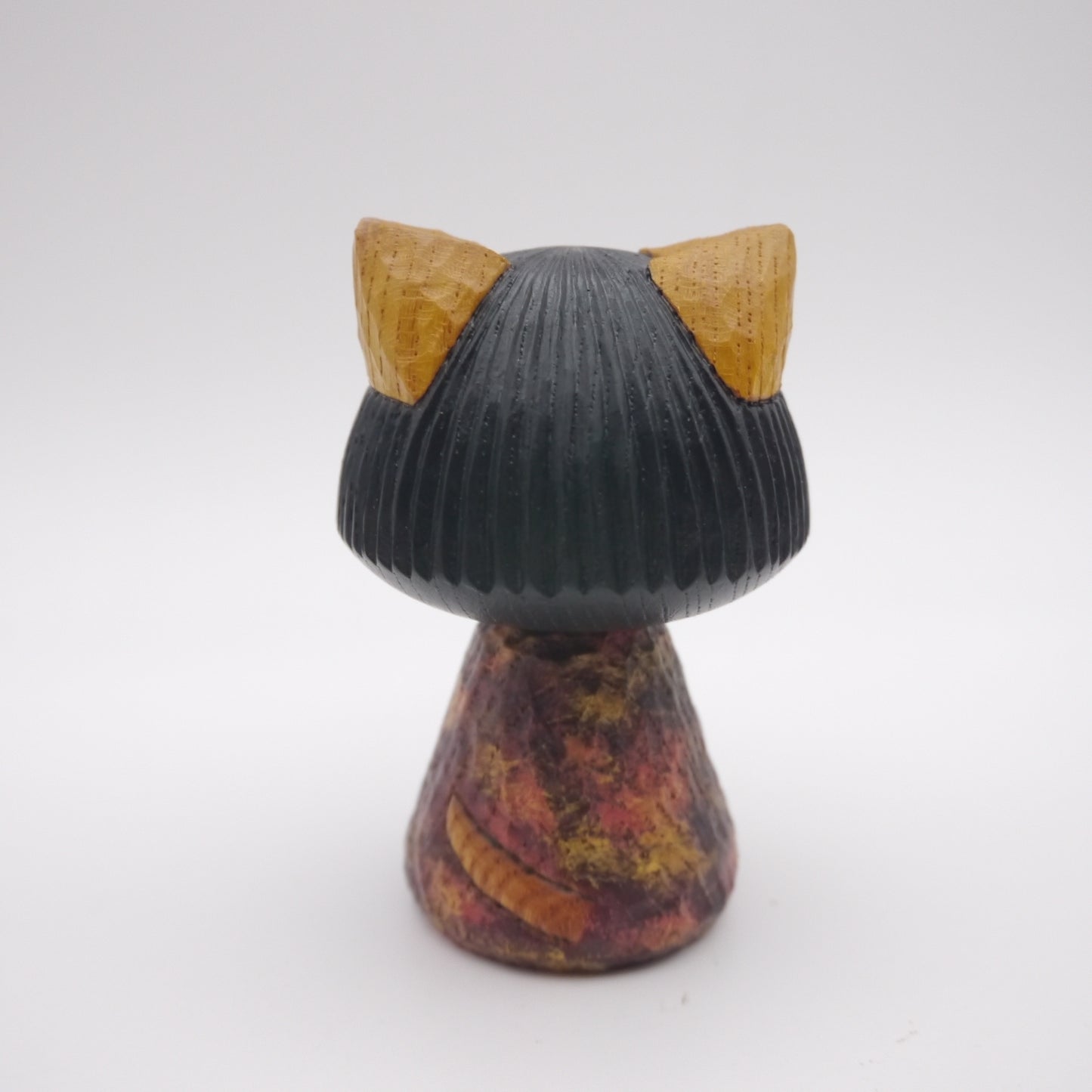 Kokeshi doll by Kunihiko Watanabe Cat 04