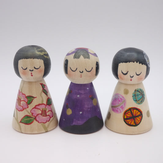 Kokeshi doll by Rika Komatsu