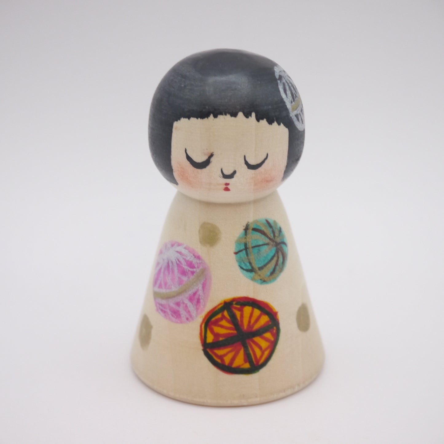 Kokeshi doll by Rika Komatsu