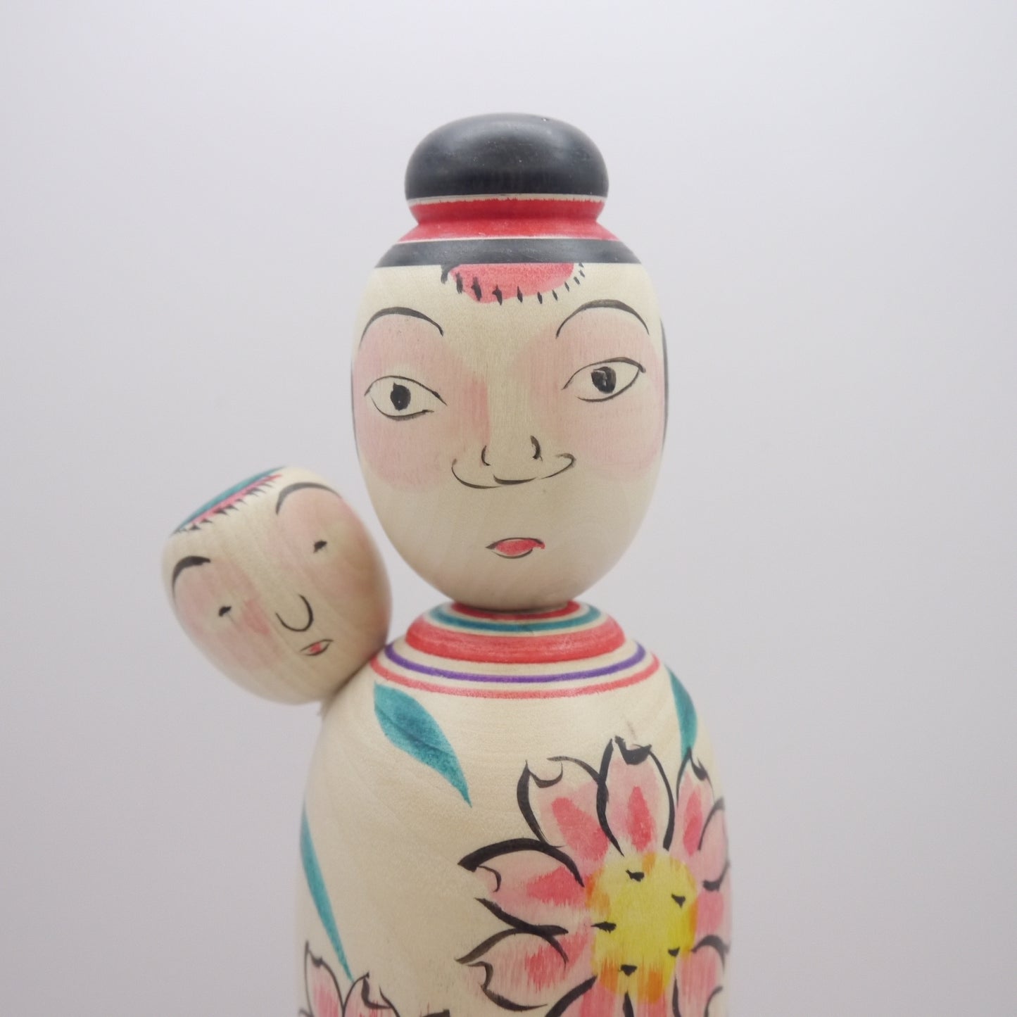 25cm Kokeshi doll by Fumio Kakizaki Babysitting