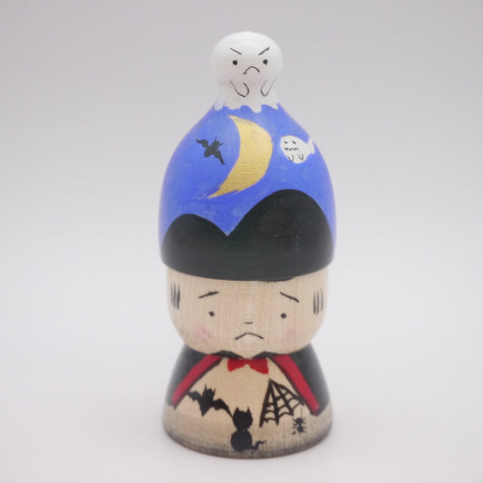 Kokeshi doll by Kikuhiro Shida Halloween Mushroom