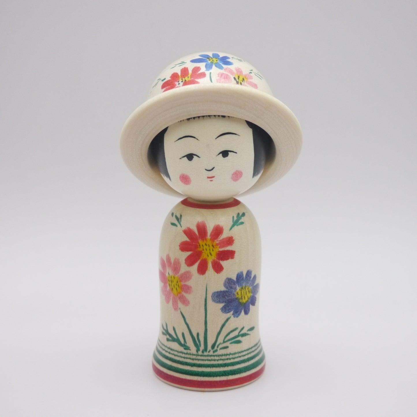 Kokeshi doll by Katsunori Yoshida Hat