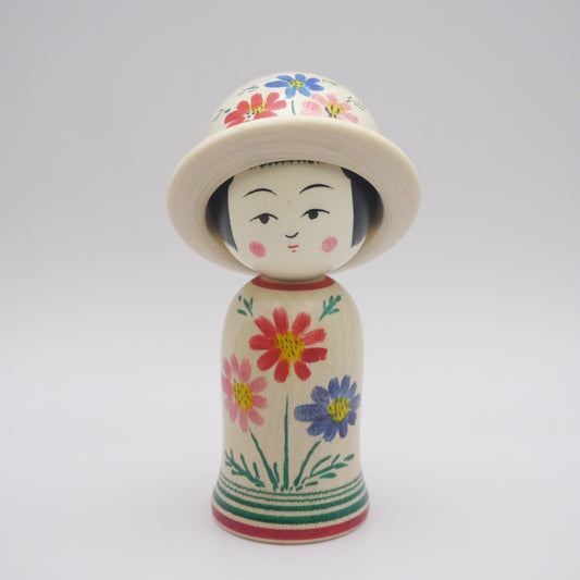 Kokeshi doll by Katsunori Yoshida Hat