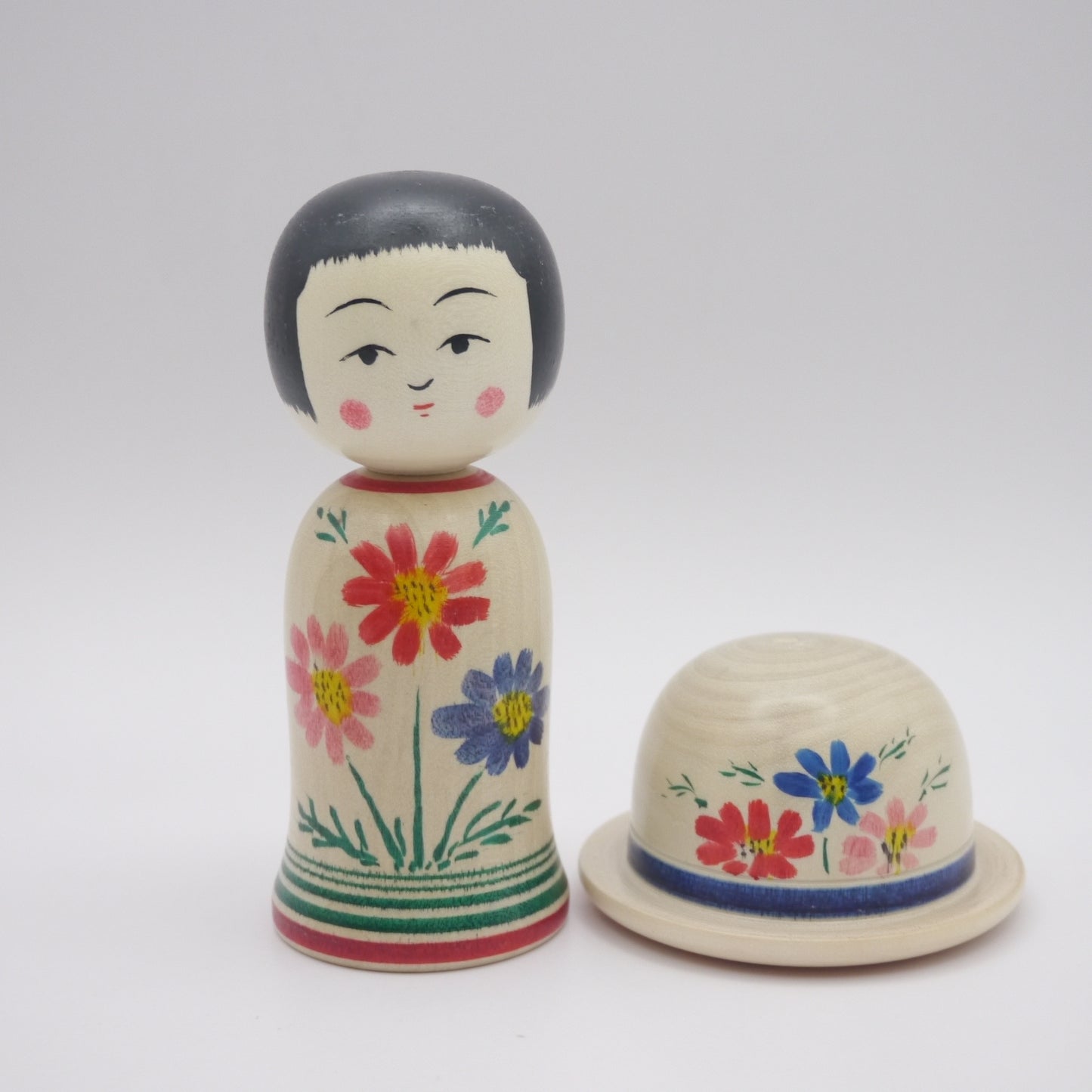 Kokeshi doll by Katsunori Yoshida Hat