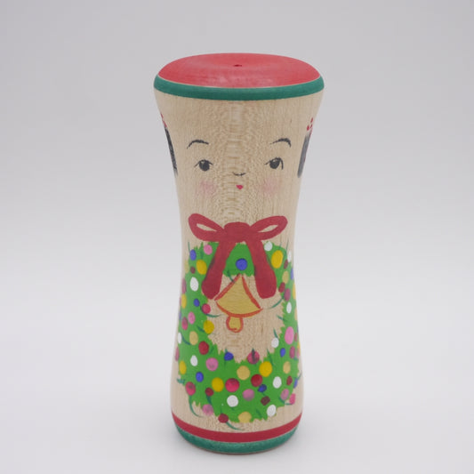 Kokeshi doll by Kikuhiro Shida Mushroom Santa Xmas