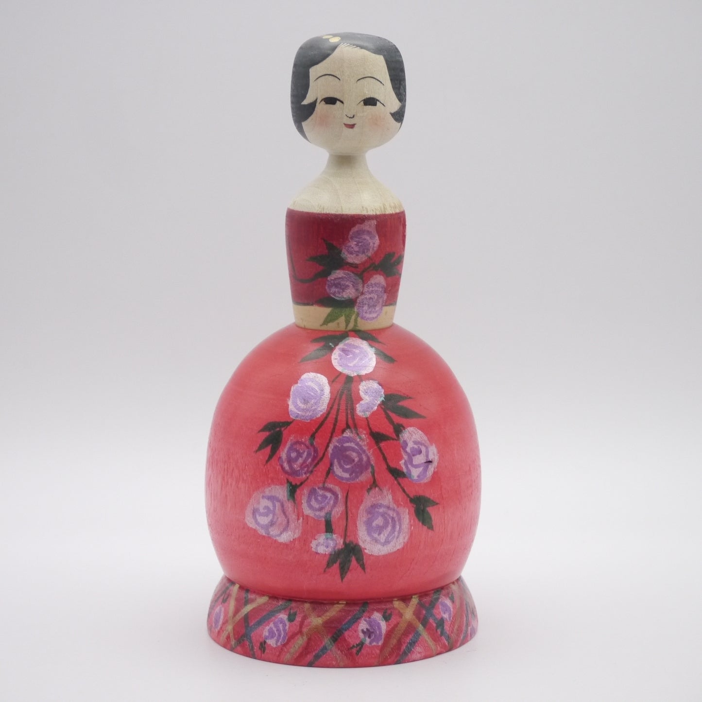 Kokeshi doll by Rika Komatsu Rose Dress