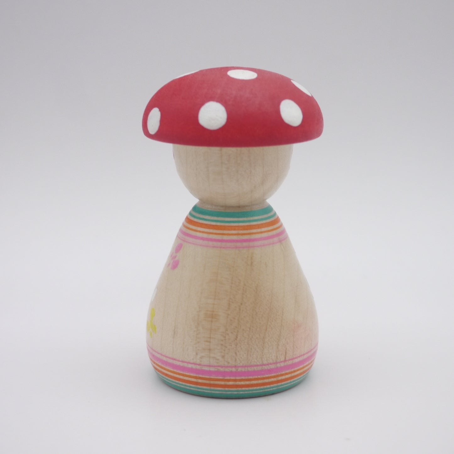 Kokeshi doll by Kikuhiro Shida Mushroom