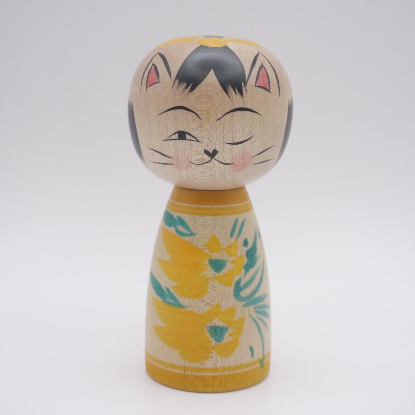 Kokeshi doll by Naomi Umeki Cat