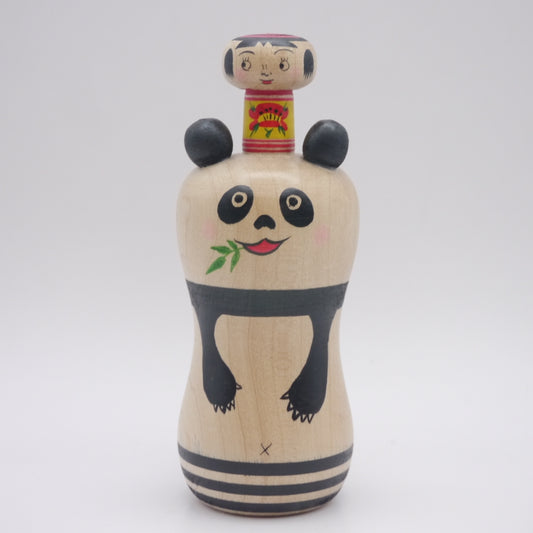 Kokeshi doll by Mitsuharu COOKIES Panda