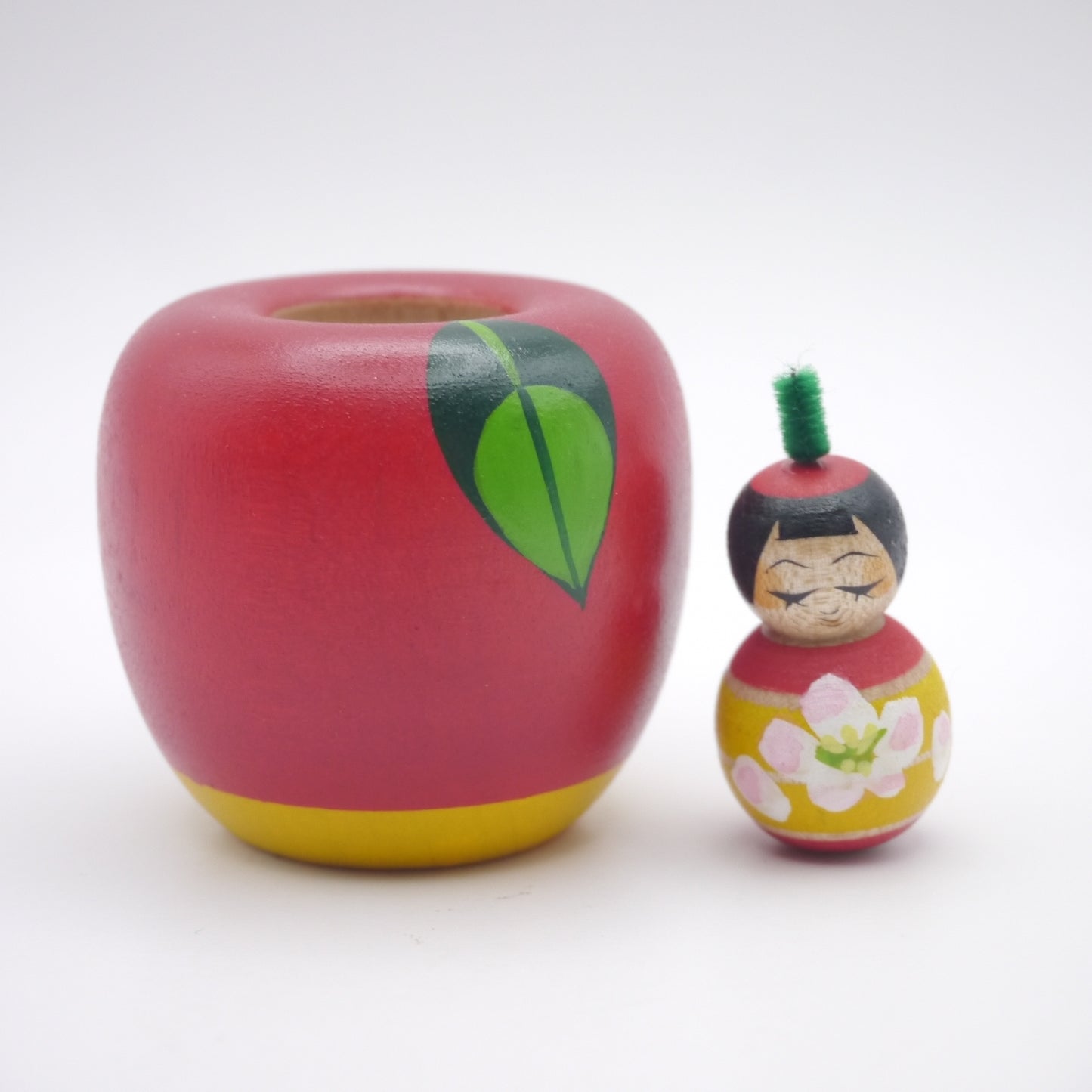 Kokeshi doll by Kaede Shida Apple