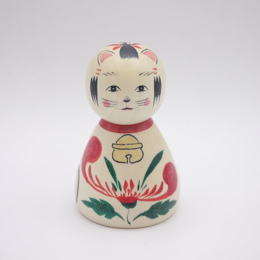Kokeshi doll by Katsunori Yoshida Cat