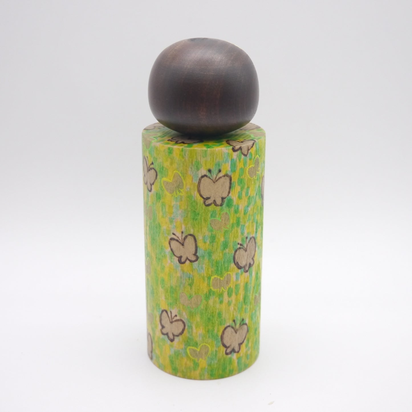 Kokeshi doll by Chiya Tomidokoro "春の野"