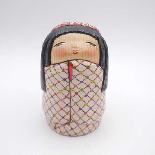 Kokeshi doll by Ichiko Yahagi "綾"