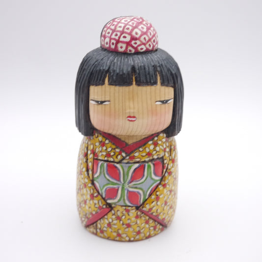 Kokeshi doll by Ichiko Yahagi "小花"