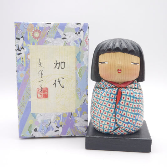 Kokeshi doll by Ichiko Yahagi "加代"