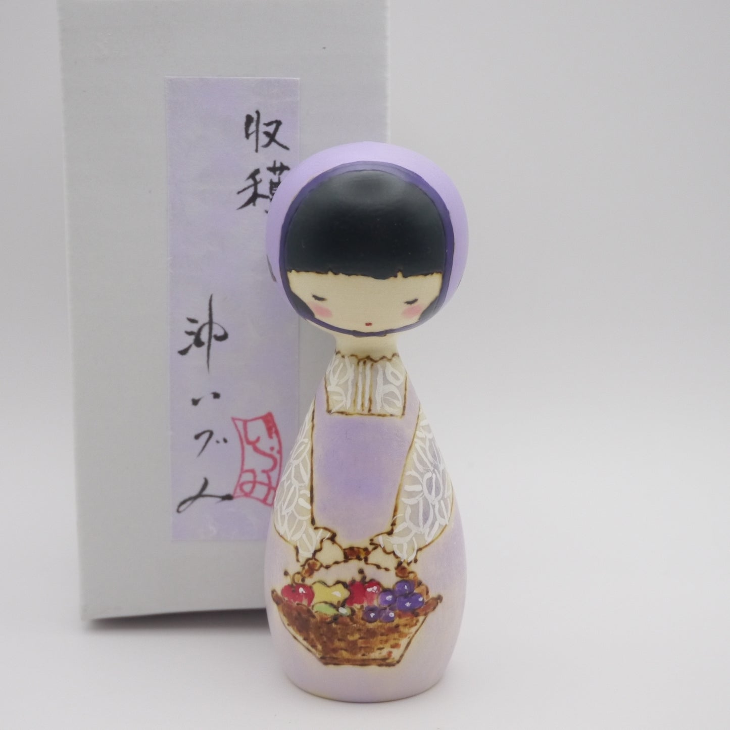 Kokeshi doll by Izumi Oki "収穫"