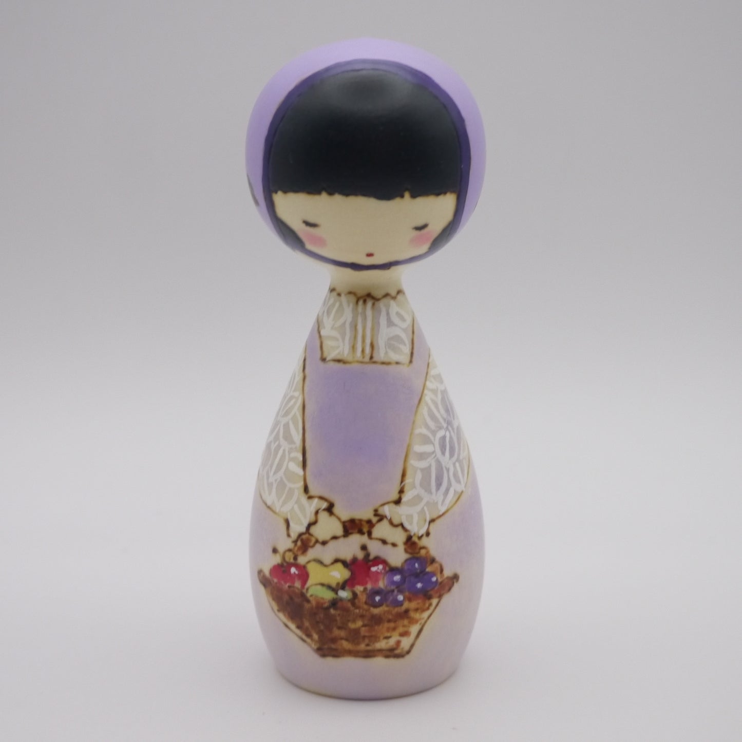 Kokeshi doll by Izumi Oki "収穫"