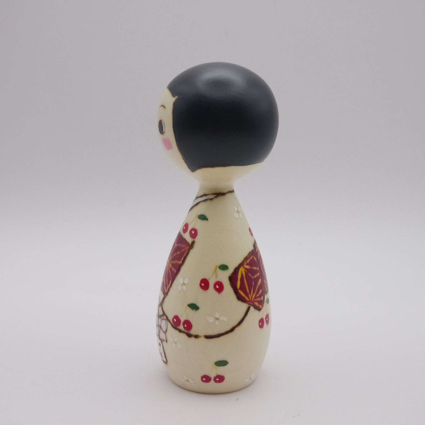 31 Kokeshi doll by Izumi Oki "サクランボ"