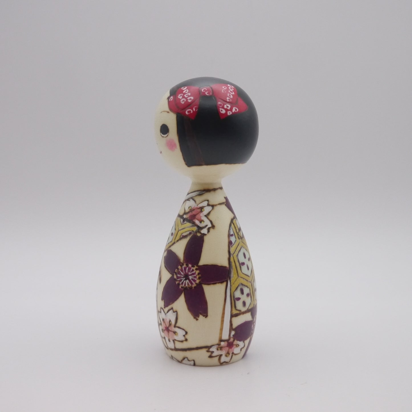 38 Kokeshi doll by Izumi Oki "桜子"