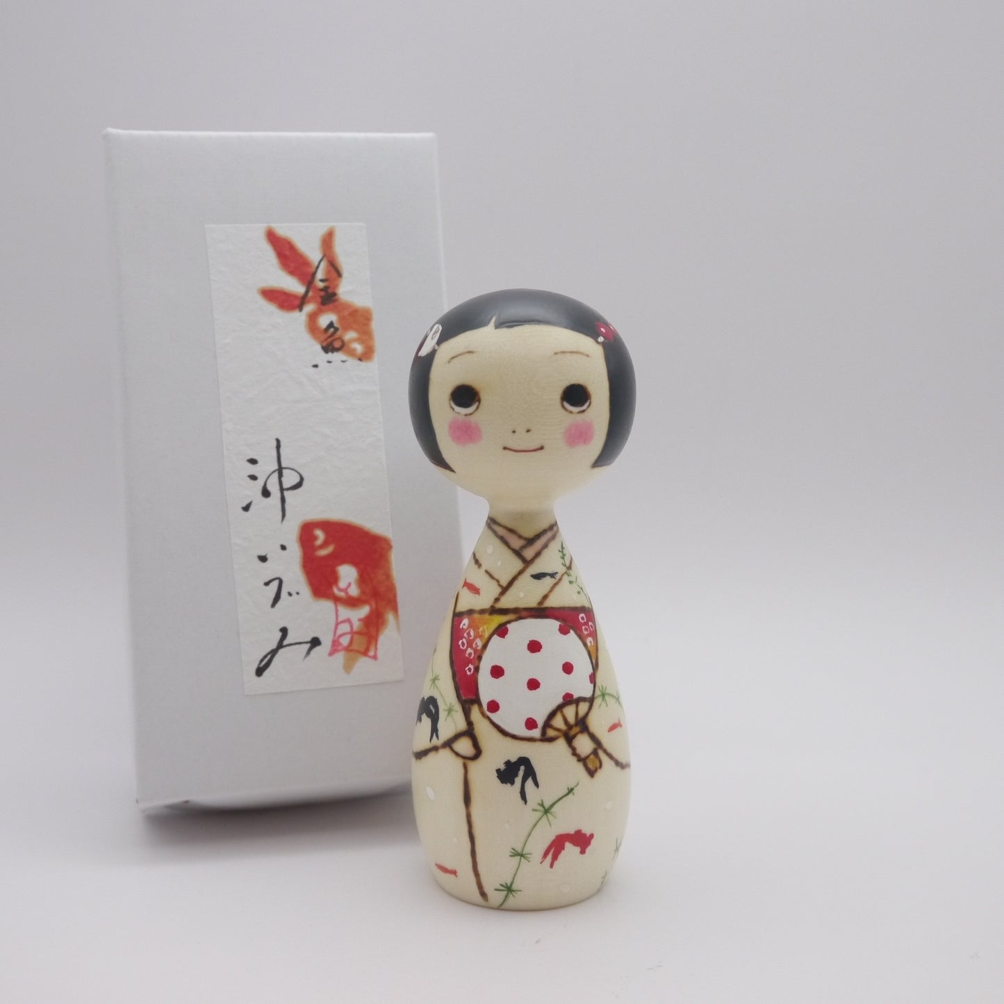 39 Kokeshi doll by Izumi Oki "金魚"