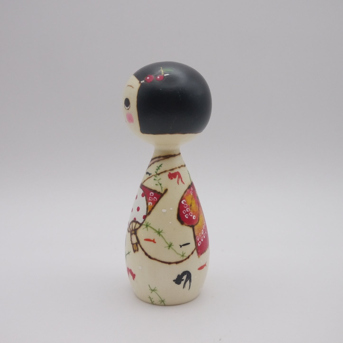 39 Kokeshi doll by Izumi Oki "金魚"