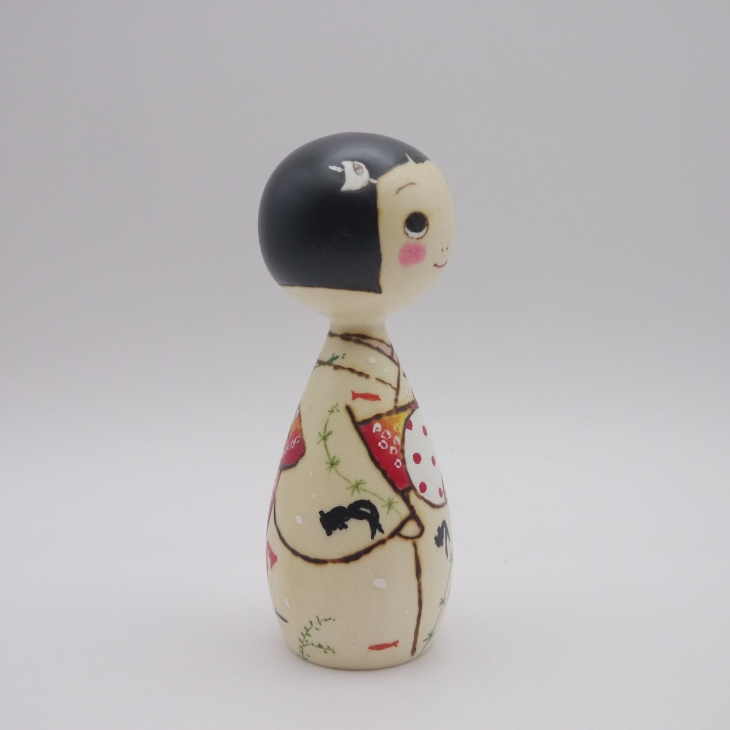 39 Kokeshi doll by Izumi Oki "金魚"