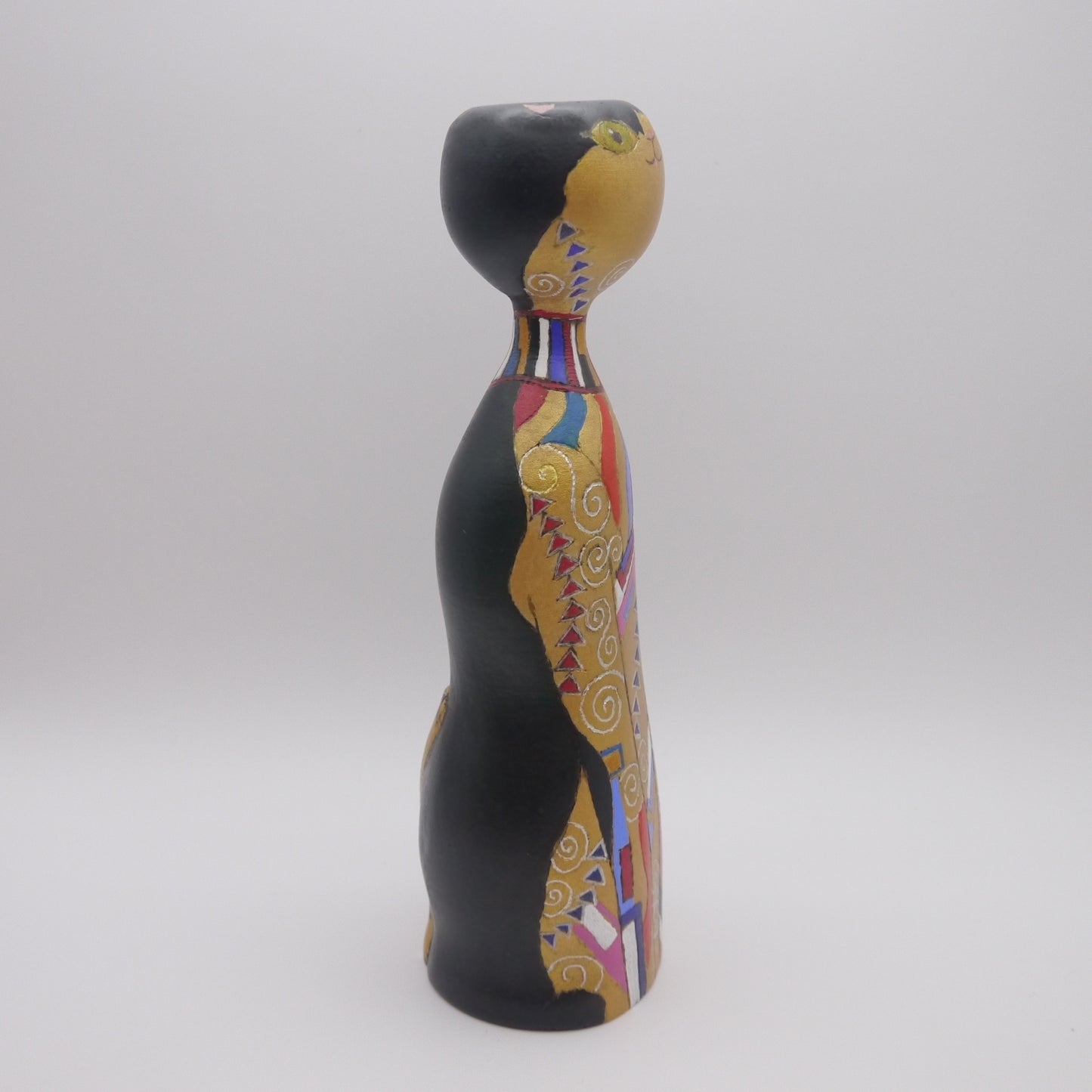 57 Kokeshi doll by Yasunori Oki "Bastet"