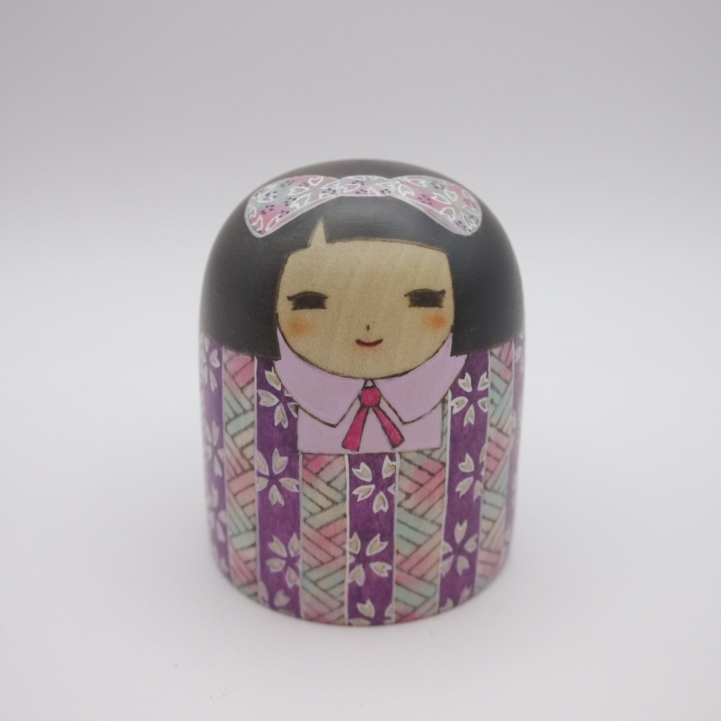 58 Kokeshi doll by Chiya Tomidokoro "花の調べ"