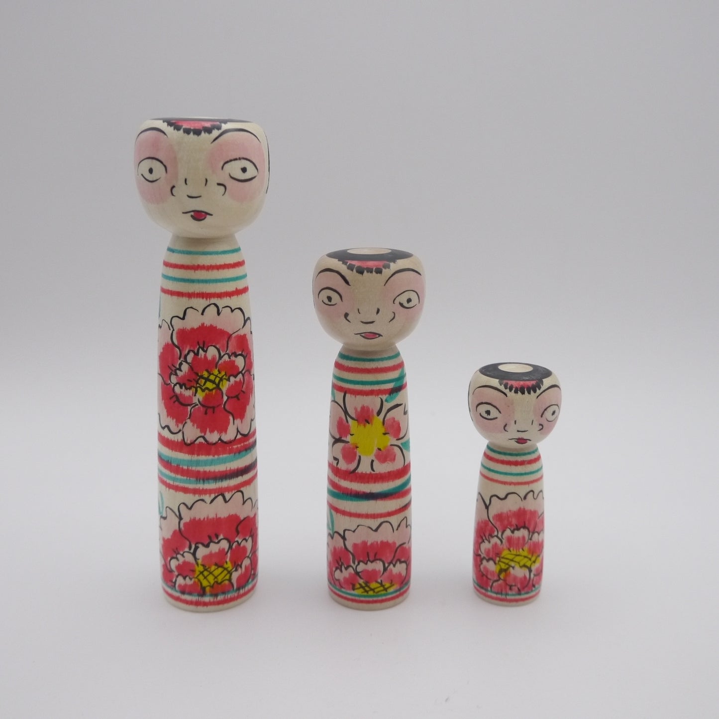 126 Kokeshi doll by Sumiko Kobayashi (12cm)