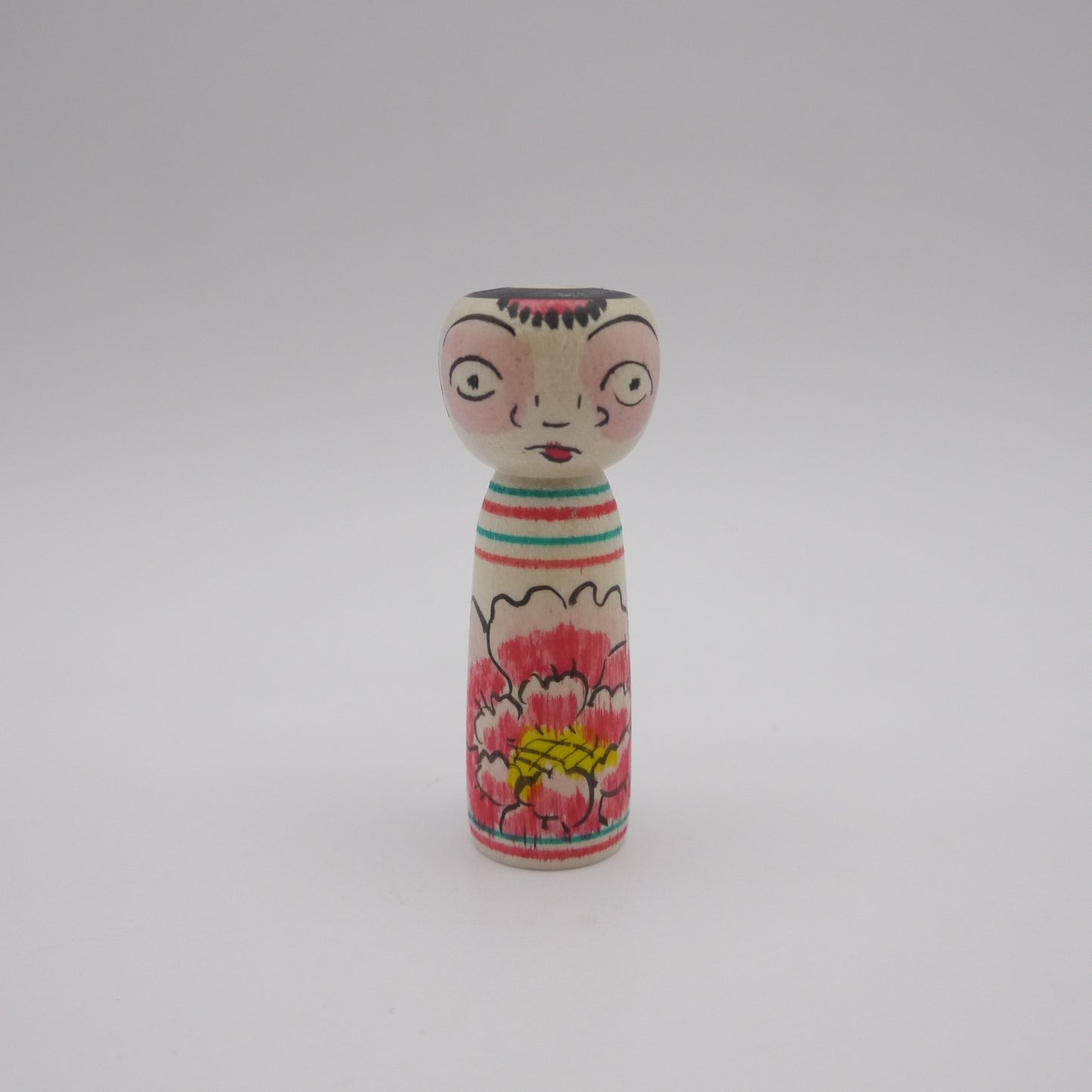 128 Kokeshi doll by Sumiko Kobayashi (6cm)