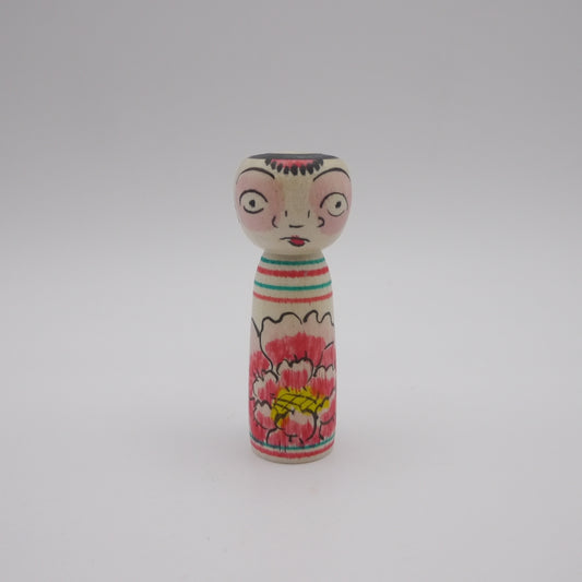 128 Kokeshi doll by Sumiko Kobayashi (6cm)