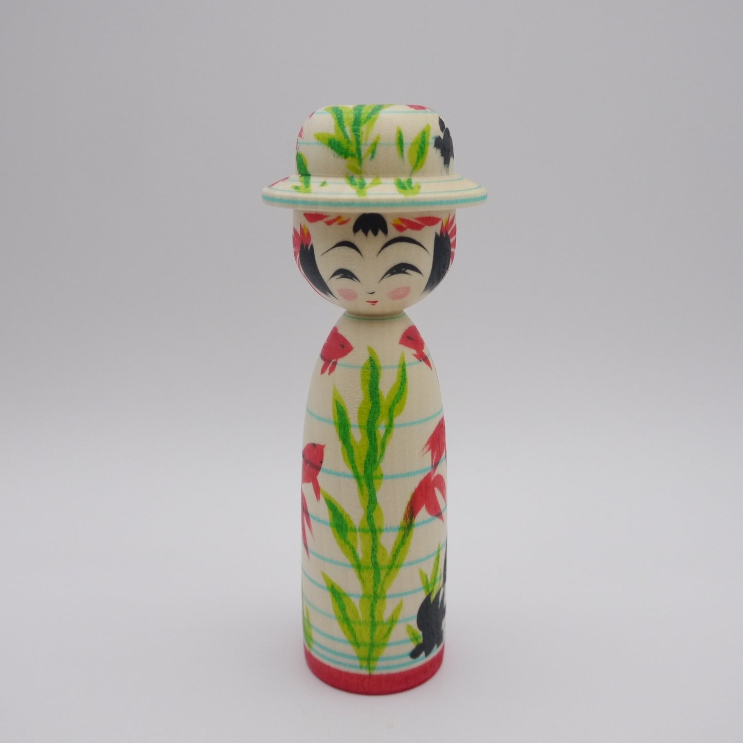 132 Kokeshi doll by Teruyuki Hiraga Goldfish